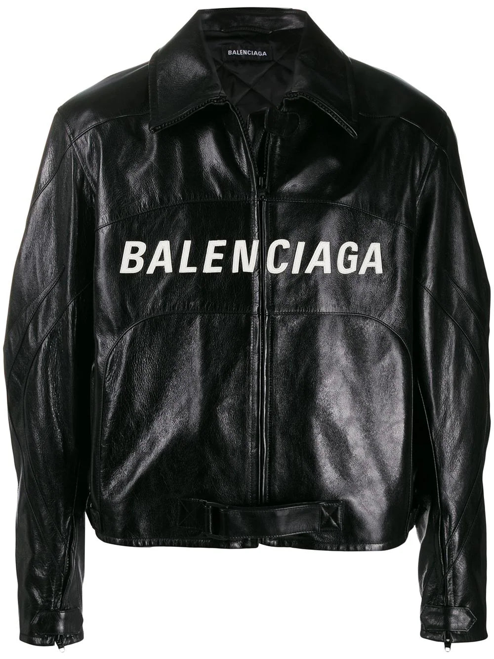 Balenciaga Biker Jacket – Genuine Black Leather