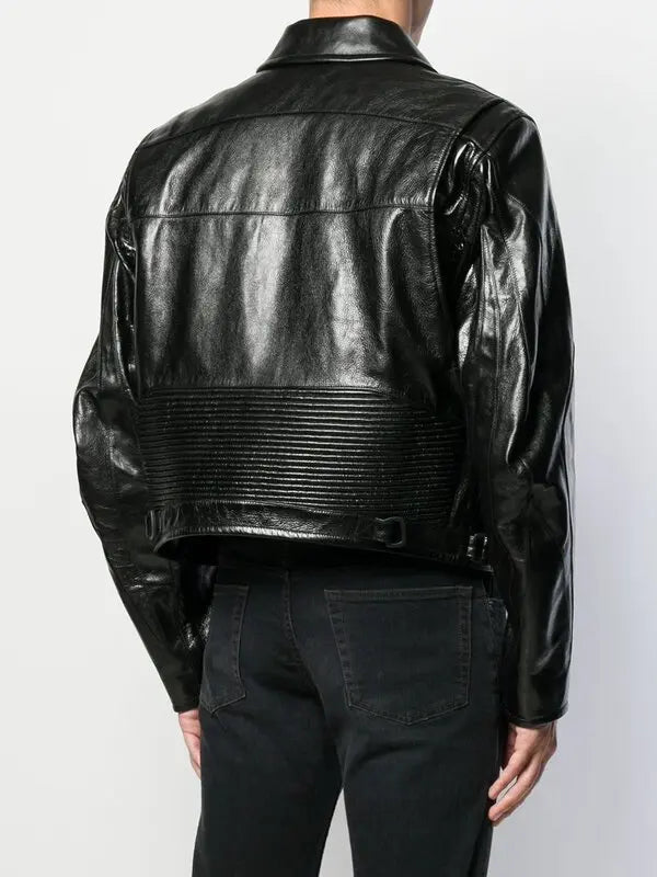 Balenciaga Biker Jacket – Genuine Black Leather