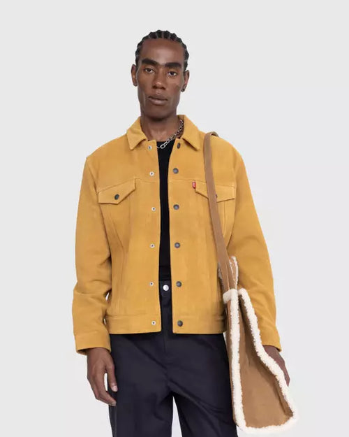 Affordable Suede Trucker Jacket