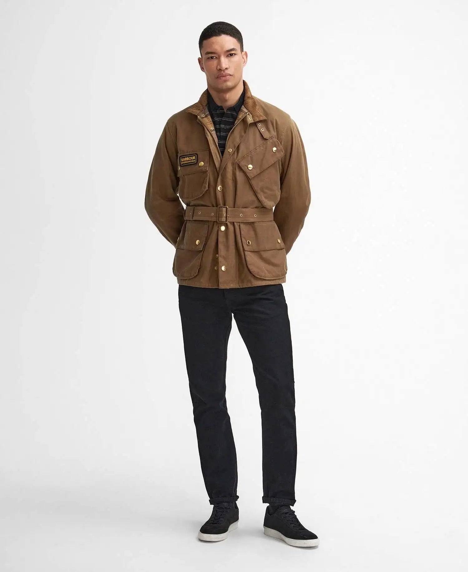 Waxed Cotton Brown Motorcycle Jacket – CE Armored
