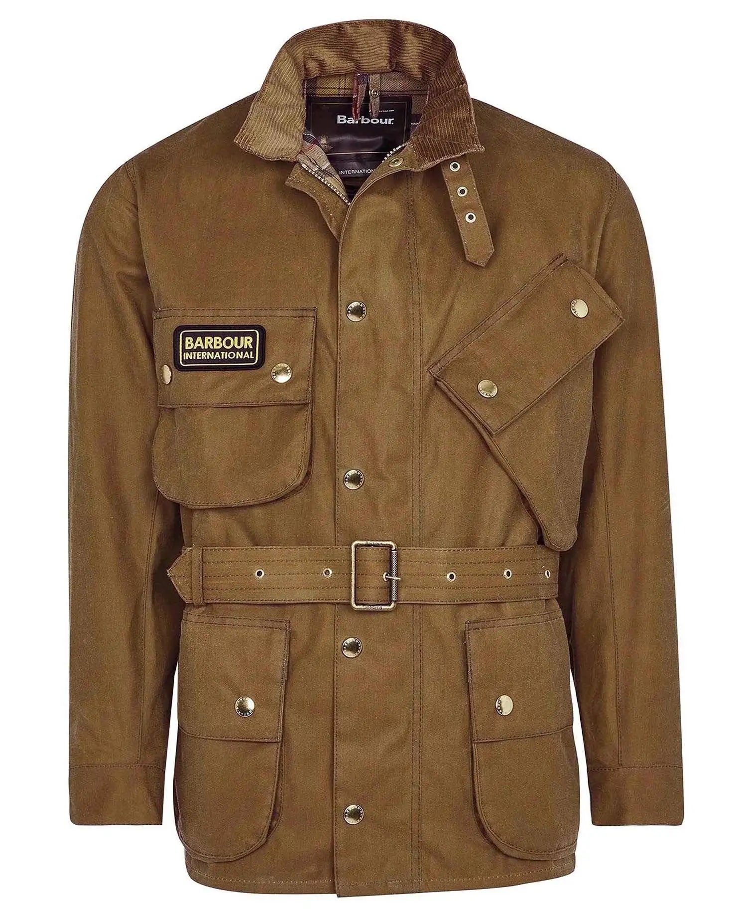Waxed Cotton Brown Motorcycle Jacket – CE Armored