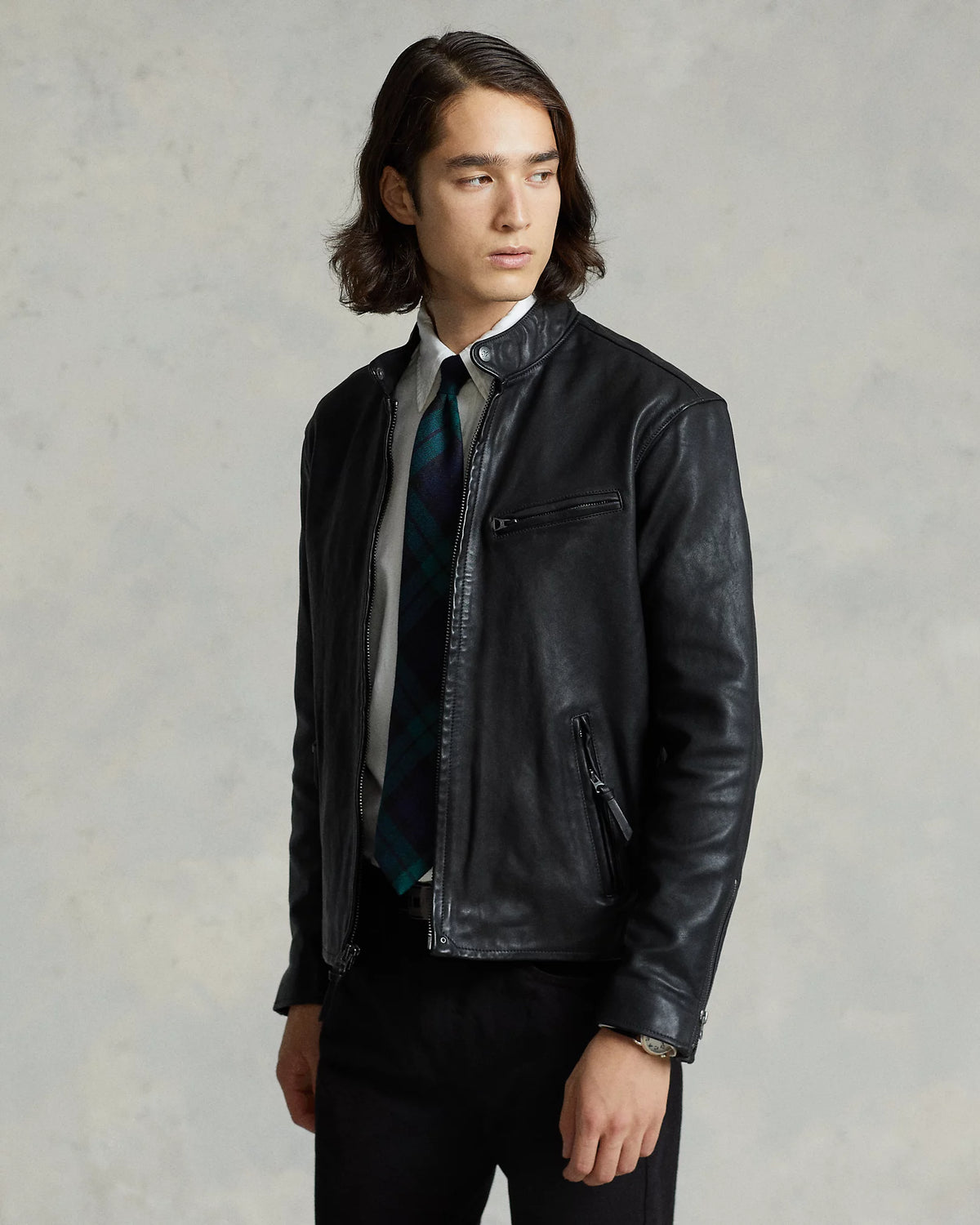 High Quality Cafe Racer Leather Jacket